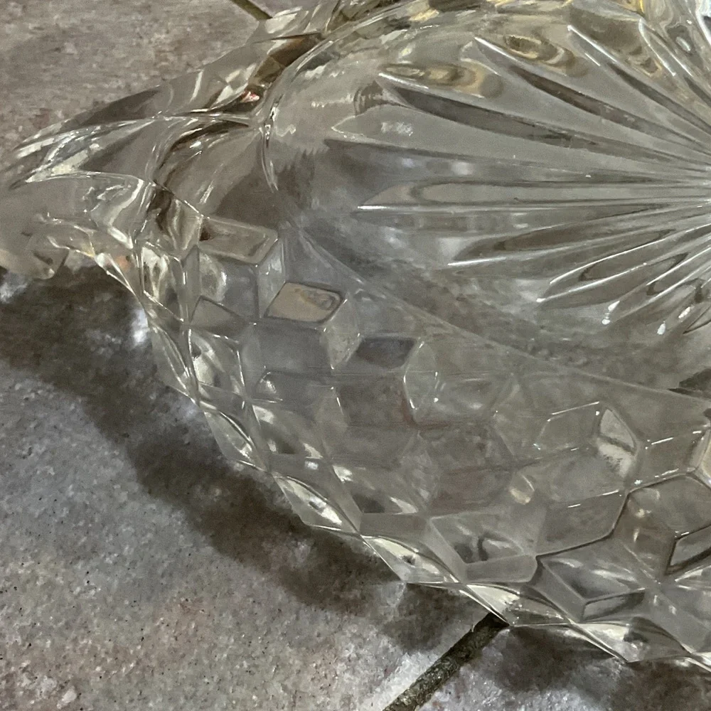 Elegant Clear Glass Serving Tray